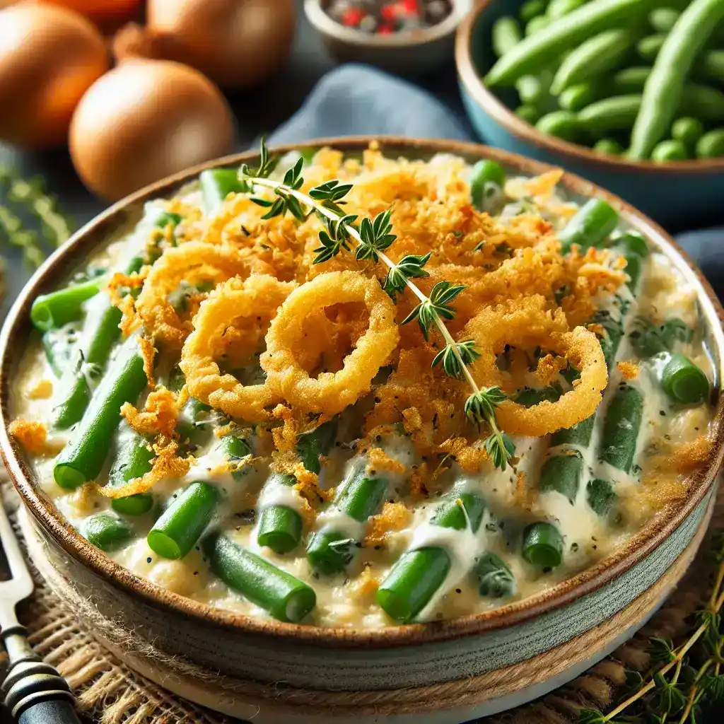 Green Bean Casserole with Cream Cheese