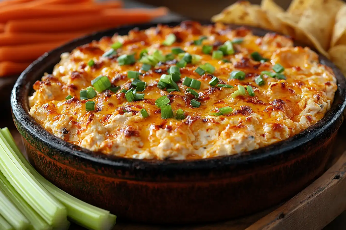 Buffalo Chicken Dip with Cottage Cheese