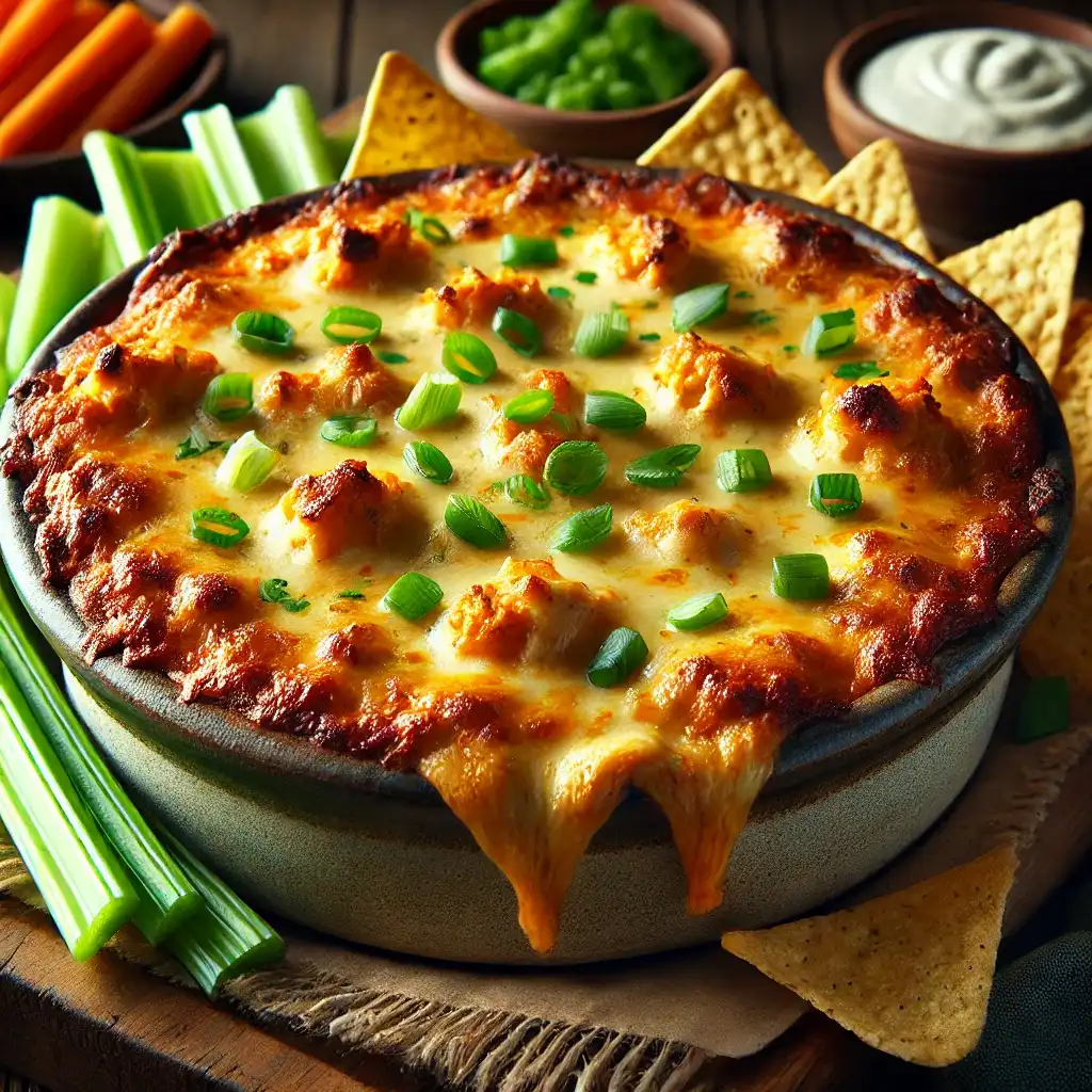 Buffalo Chicken Dip with Cottage Cheese