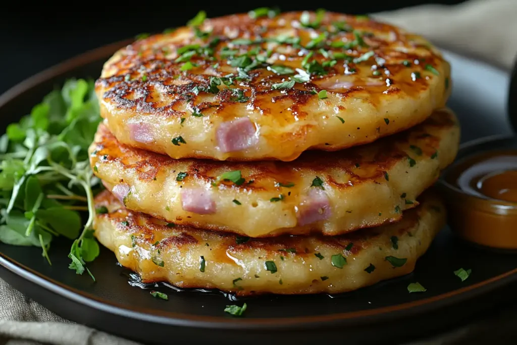 Cheese and Ham Pancakes