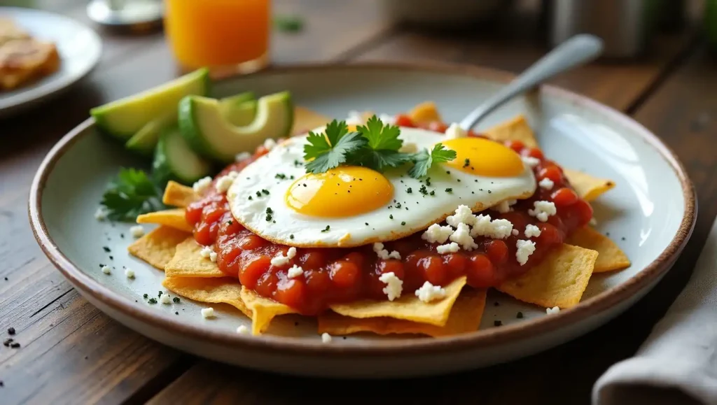 Chilaquiles with Eggs