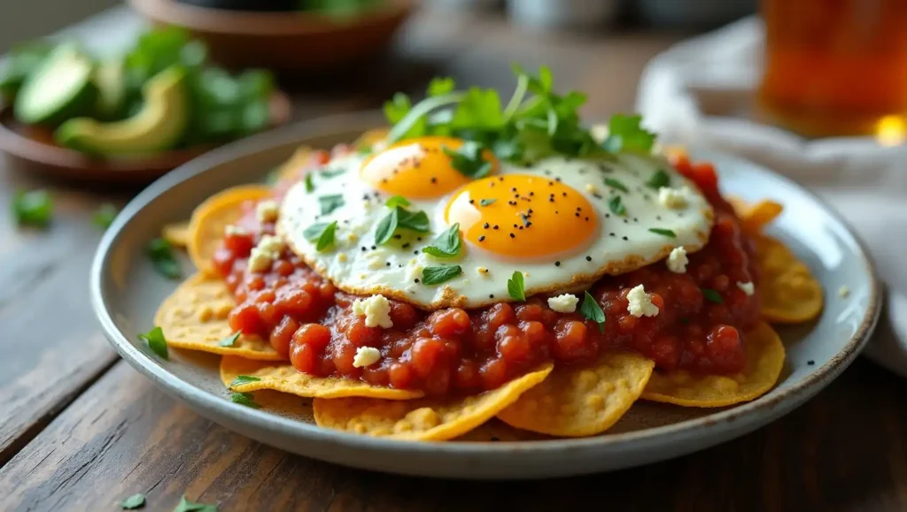 Chilaquiles with Eggs