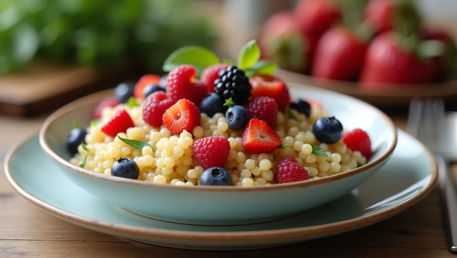 Breakfast Quinoa with Berries