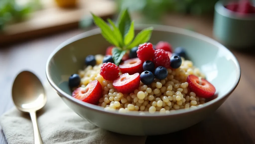 Breakfast Quinoa with Berries